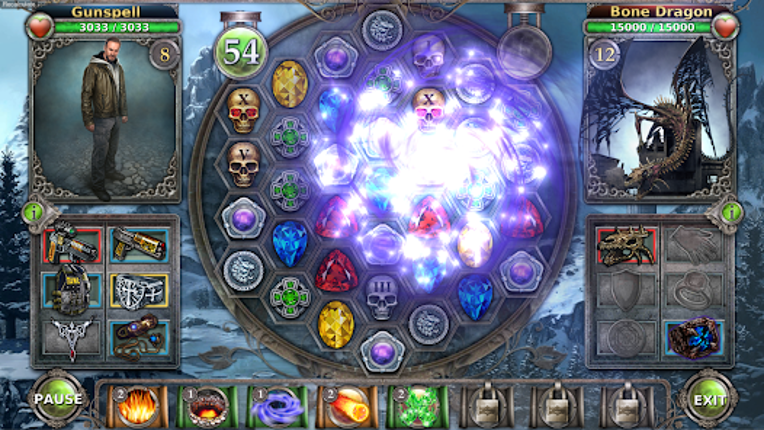 Gunspell - Match 3 Puzzle RPG screenshot