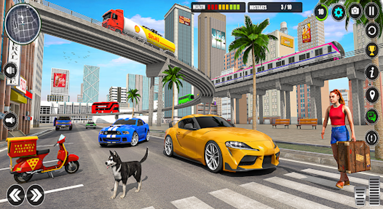 Manual Car Driving Car Game screenshot