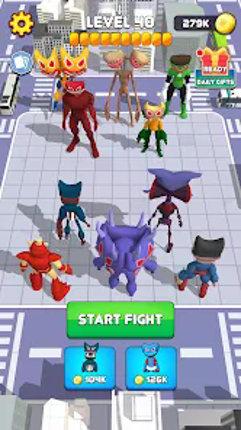 Monster Head Merge Battle screenshot