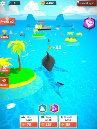 Idle Shark World - Tycoon Game screenshot