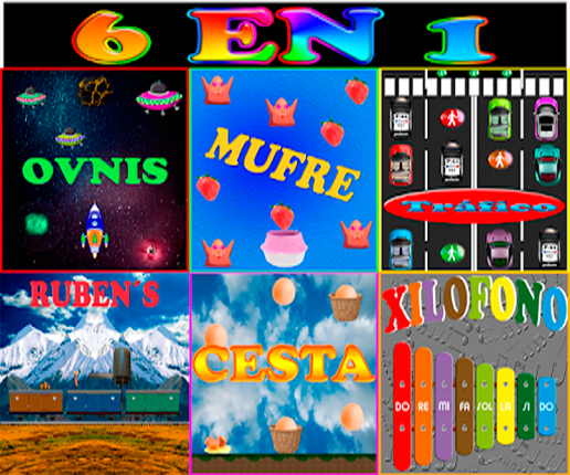 6 en 1 Game Cover