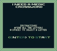 I need a medic - Crossword Image