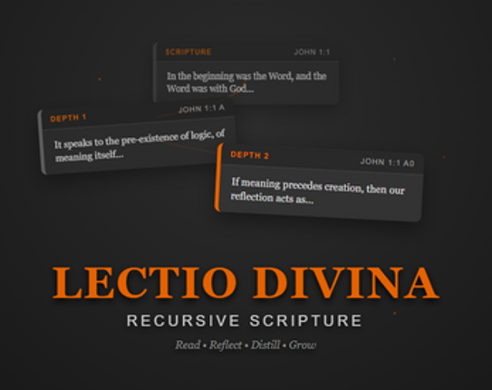 LECTIO DIVINA: Recursive Scripture Image