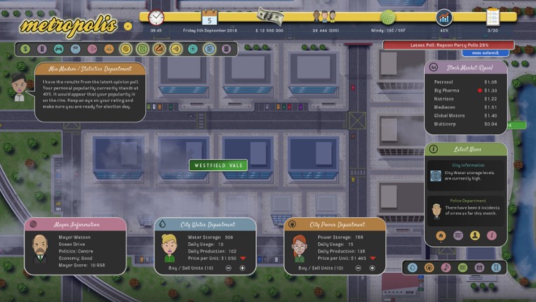 Metropolis screenshot