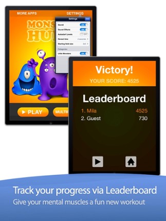 Monster Hunt - Fun logic game to improve your memory screenshot