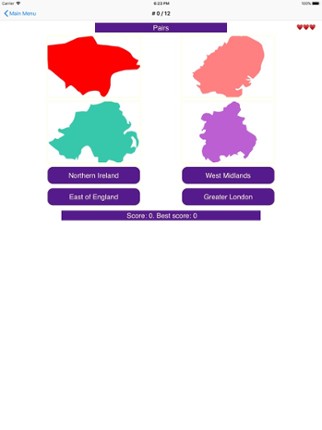 Regions of the United Kingdom screenshot