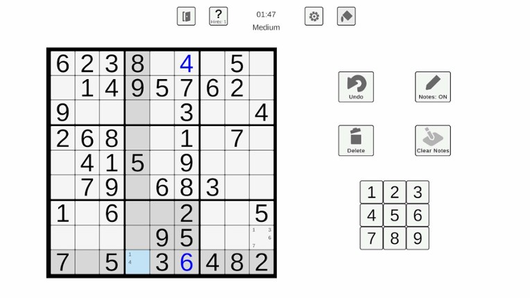 Simple Sudoku screenshot