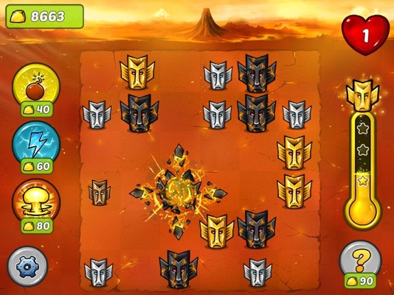 Tiny Totem Tap- Aztec, Mayan gold chain reaction puzzle game hd screenshot