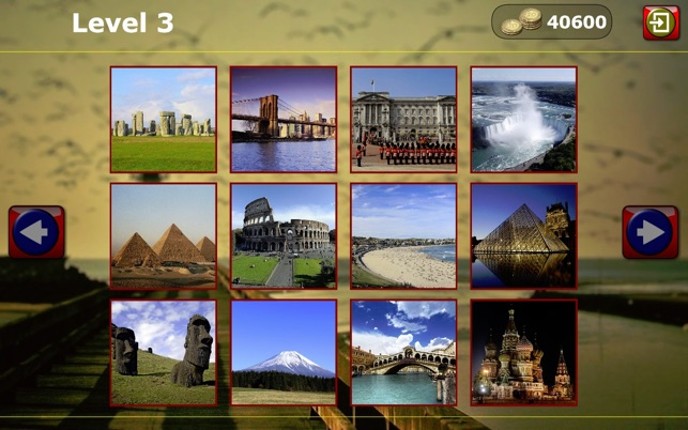 Which Place in the World? Sightseeing Word Quiz screenshot
