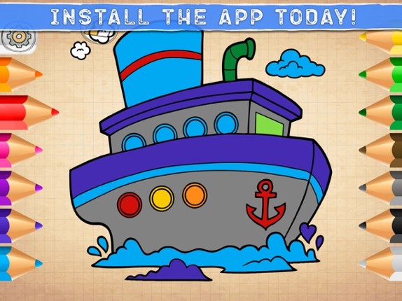 Baby games: my simple coloring screenshot