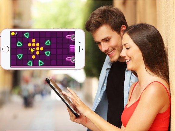 Fidget Spinner Wheel Arcade Game The Floor is Lava screenshot