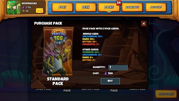 Fracctal TCG screenshot