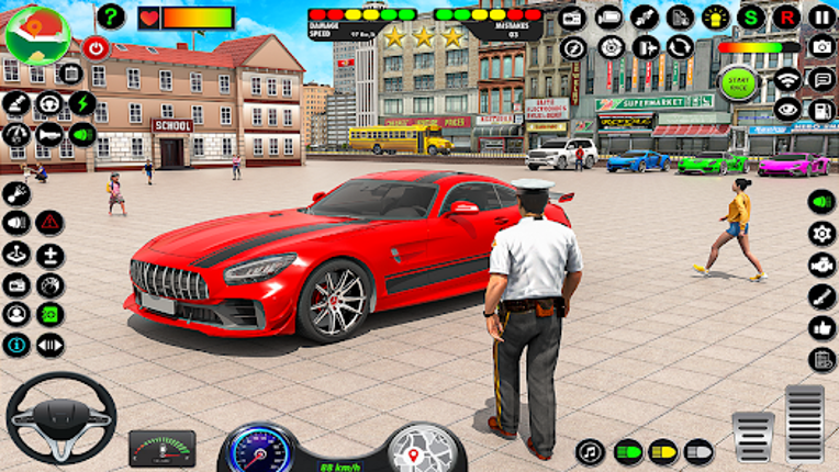 Manual Car Driving Car Game screenshot