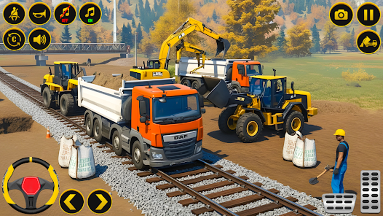Heavy Construction JCB Sim 3D Image