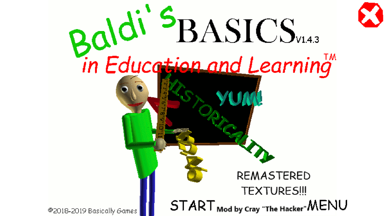 Games like Baldi's Basics REMASTERED TEXTURES!