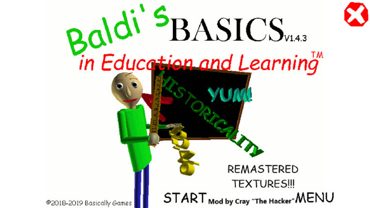 Baldi's Basics REMASTERED TEXTURES! Game Cover