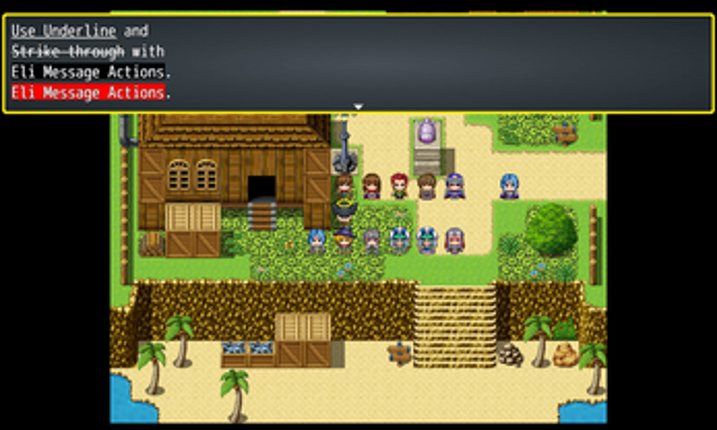 Hakuen Studio Message Actions for RPG Maker MV MZ screenshot