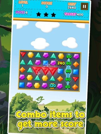 Jewel Star Match 3 game screenshot