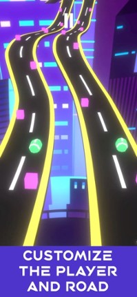 Neon Rush: Color Ball Road Run screenshot