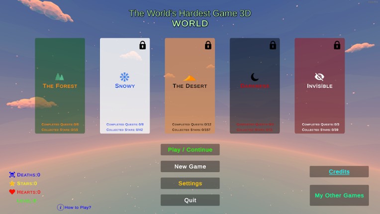 The World's Hardest Game 3D World screenshot