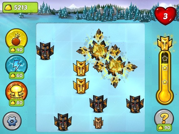 Tiny Totem Tap- Aztec, Mayan gold chain reaction puzzle game hd screenshot