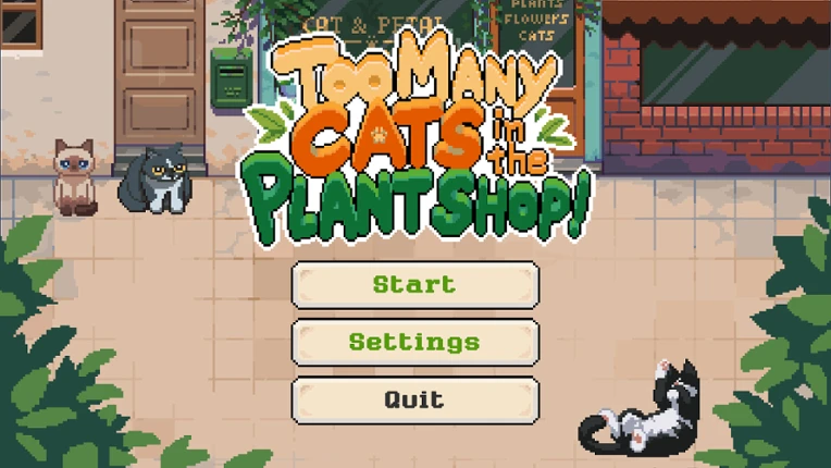 Too Many Cats in the Plant Shop! Image