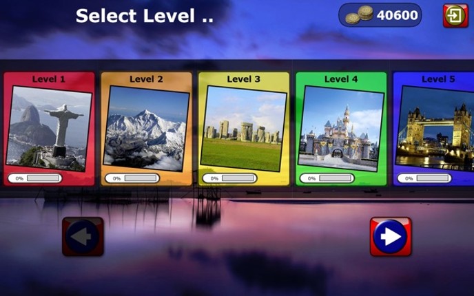 Which Place in the World? Sightseeing Word Quiz screenshot