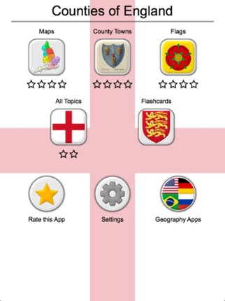 Counties of England Quiz screenshot