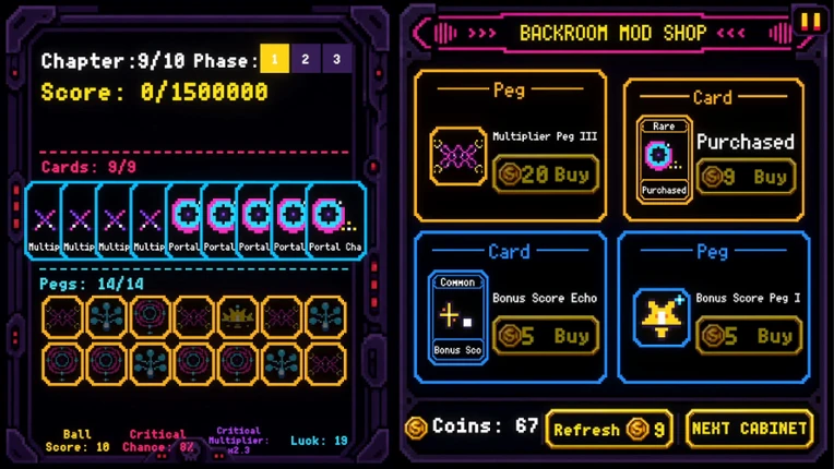 CURSECADE: Pachinko Roguelite Image
