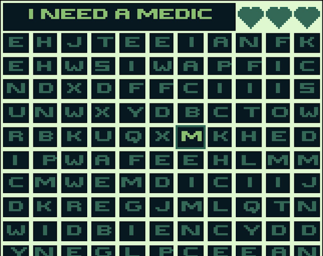 Games like I need a medic - Crossword