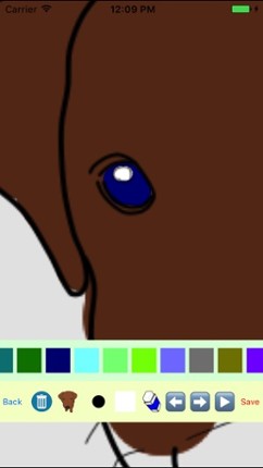 Puppy Dog Moves Coloring Book Image
