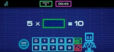 Times tables: Robot Math -E Image