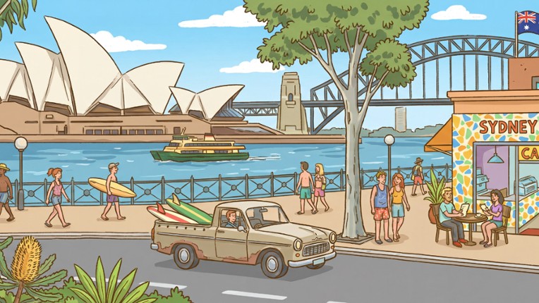 999 Hidden Cats: Australia Together screenshot