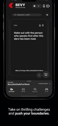 Bevy: Truth or Dare. Card Game Image