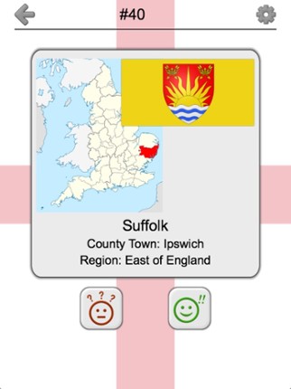 Counties of England Quiz screenshot