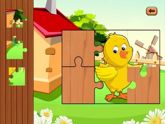 Farm baby games and animal puzzles for kids Image