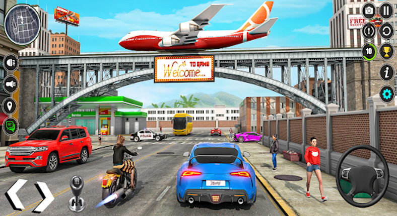 Manual Car Driving Car Game screenshot