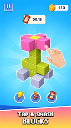 Pixel Block: Color Break 3D Image