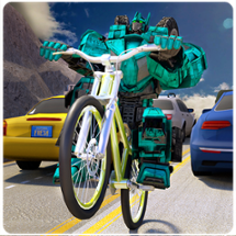 Robot Bicycle Traffic Rider Image