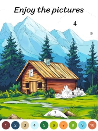 Oil Painting Color by Numbers Image