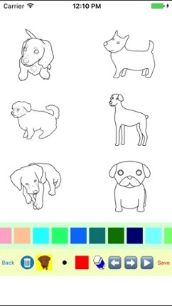 Puppy Dog Moves Coloring Book screenshot