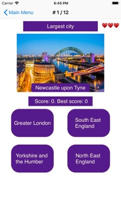 Regions of the United Kingdom screenshot