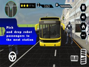 Robot Passengers City Bus Image