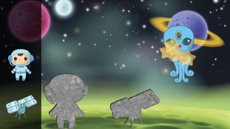 Space Puzzles for Toddlers : Discover the galaxy , the space and UFO ! FREE app screenshot