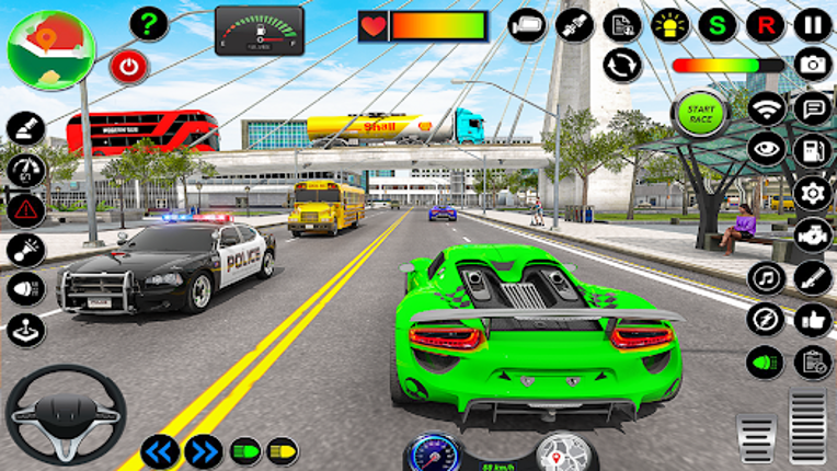 Manual Car Driving Car Game screenshot