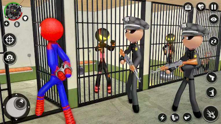 Spider Stick Hero Prison Break screenshot