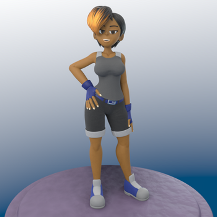 Mona - 3D Character (Blender v3.4+) screenshot