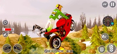 Offroad Stunt Bike rider Image