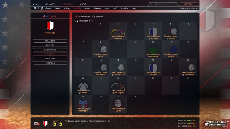 Pro Basketball Manager 2016 screenshot