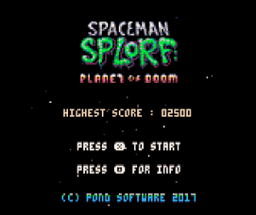 Spaceman Splorf : Planet of Doom - PICO-8 Image